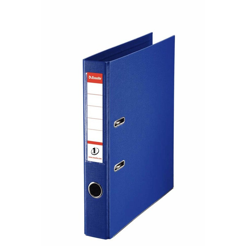 Brevordner, Esselte No.1 Power, blå, 50mm, 210x297mm, antal ringe: 2, FSC Mix 70%, 10 Units