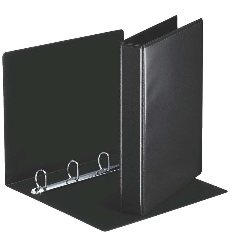 Hobbymappe, Esselte, sort, 30mm, 210x297mm, antal ringe: 4, PP, FSC Recycled Credit, 10 Units
