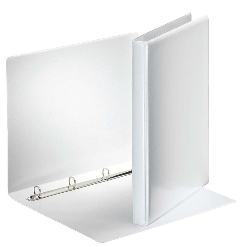 Hobbymappe, Esselte, hvid, 15mm, 210x297mm, antal ringe: 4, PP, FSC Recycled Credit, 10 Units