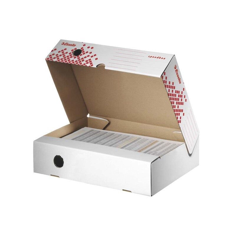 Arkivæske, Esselte Speedbox, hvid, FSC Recycled Credit