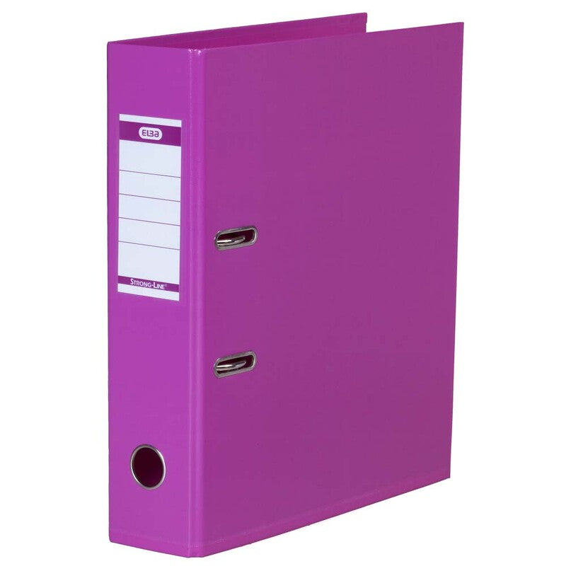 Brevordner, Elba, rød, 80mm, 210x297mm, antal ringe: 2, PP, 10 Units