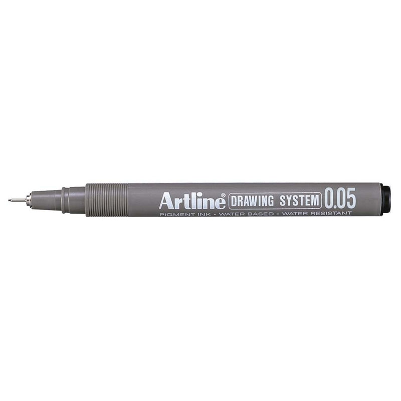 Fiberpen, Artline, EK2305, 0,05MM, sort, 12 Units