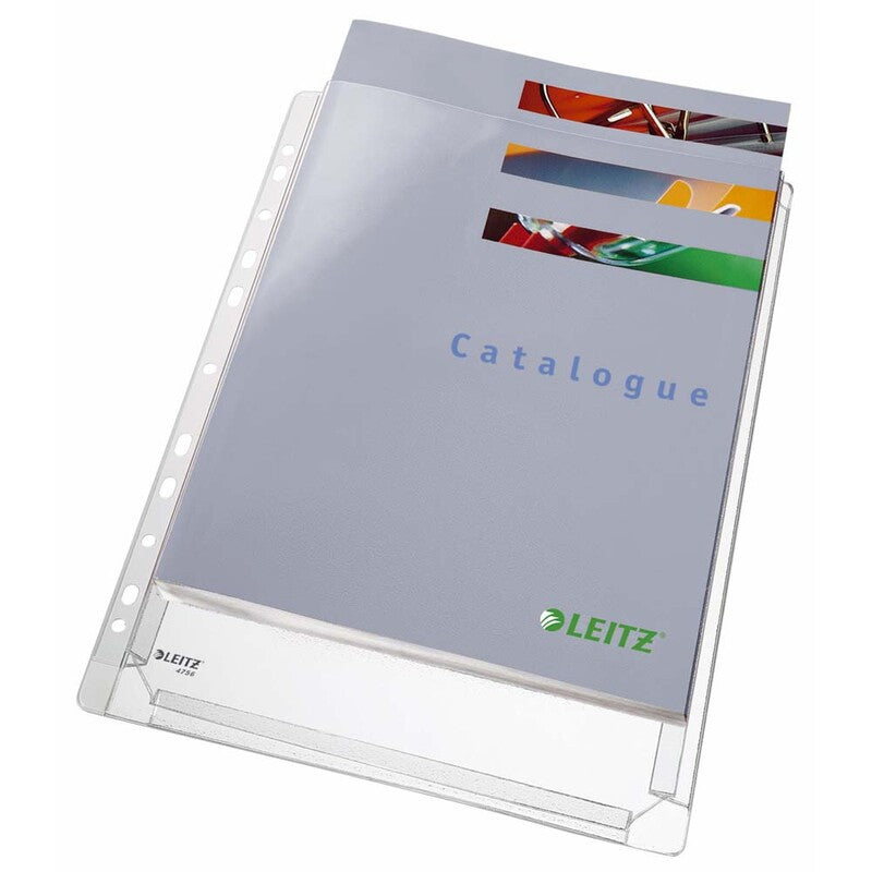 Kataloglommer, Leitz, transparent, 170µm, 210x297mm, pakke a 10 stk