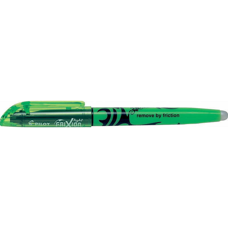 Tekstmarker, Pilot Frixion, Skrå spids, grøn, 12 Units