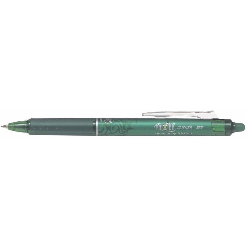Kuglepen, Pilot Frixion, CLICKER, 0,7MM, grøn