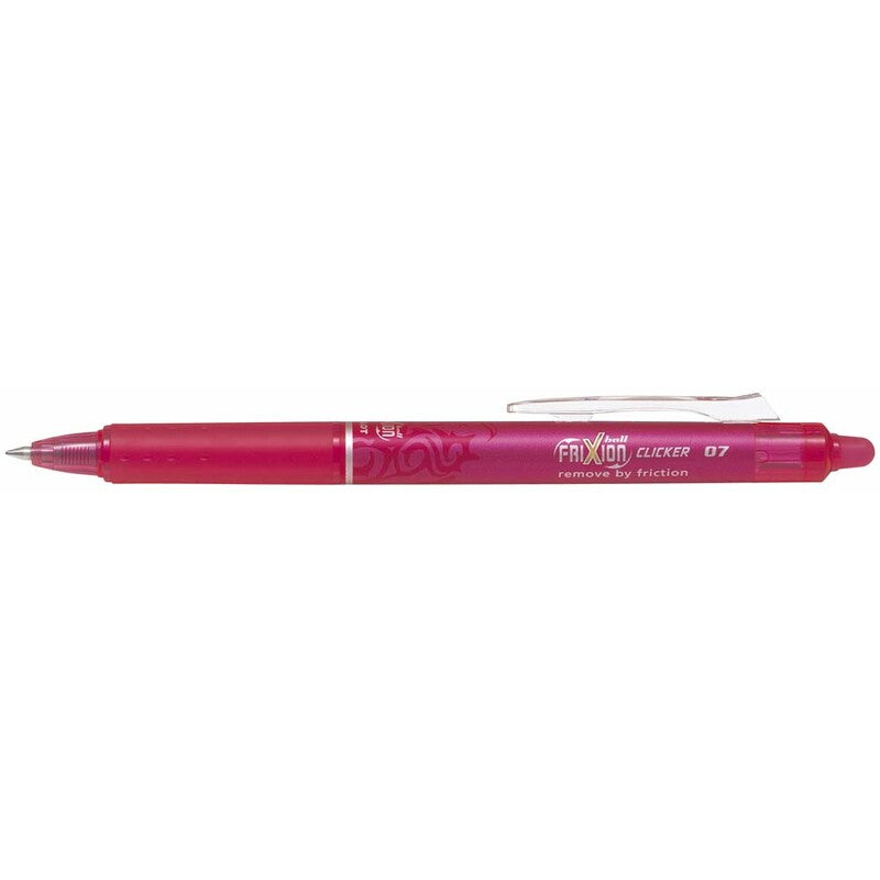 Kuglepen, Pilot Frixion, CLICKER, 0,7MM, pink