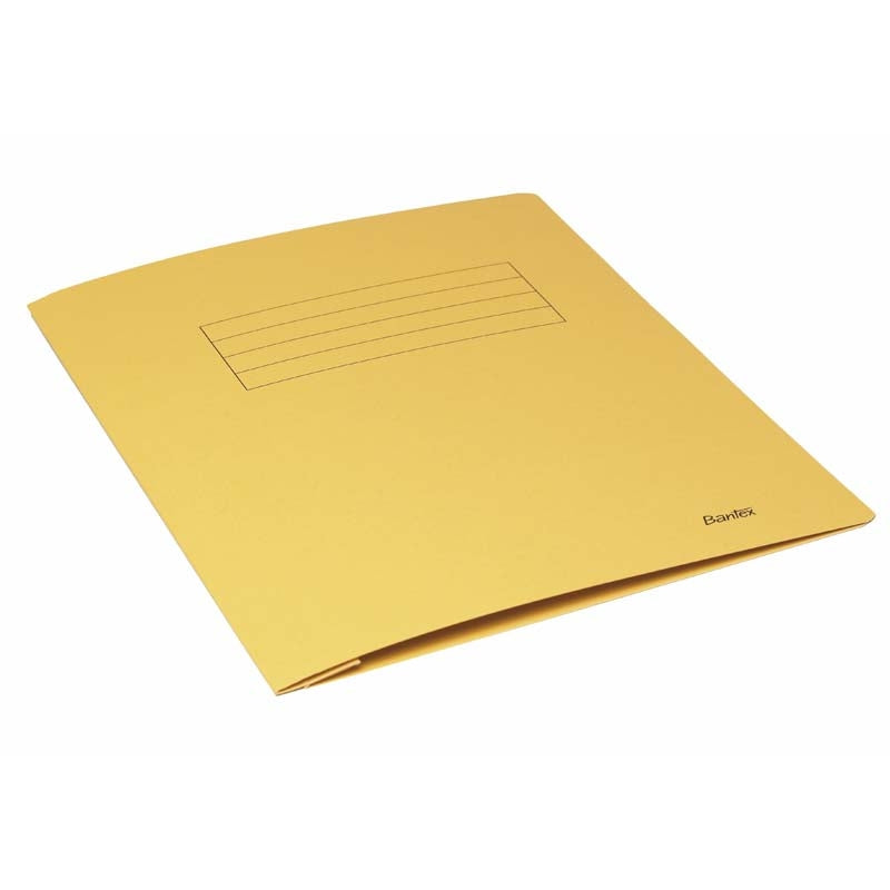 Elastikmappe, Bantex, gul, 240x318mm, 100 Units