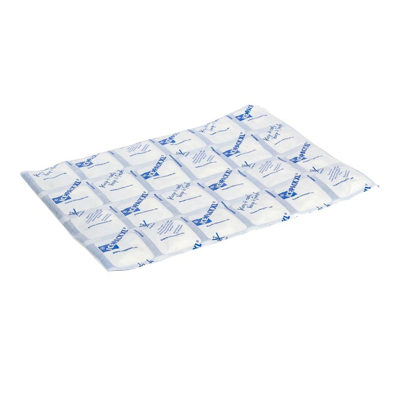 Kølepose, 400 x 280 x 30 mm, hvid translucent, pakke a 100 stk, Fødevaregodkendt