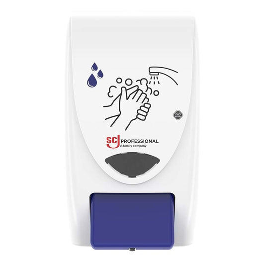 Sæbedispenser, Deb, Cremesæbe, hvid/blå