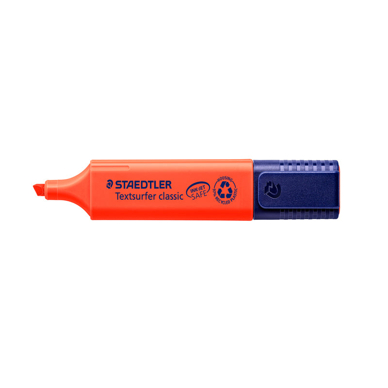 Tekstmarker, Staedtler Textsurfer, 364-2, 1-5MM, Skrå spids, rød, 10 Units