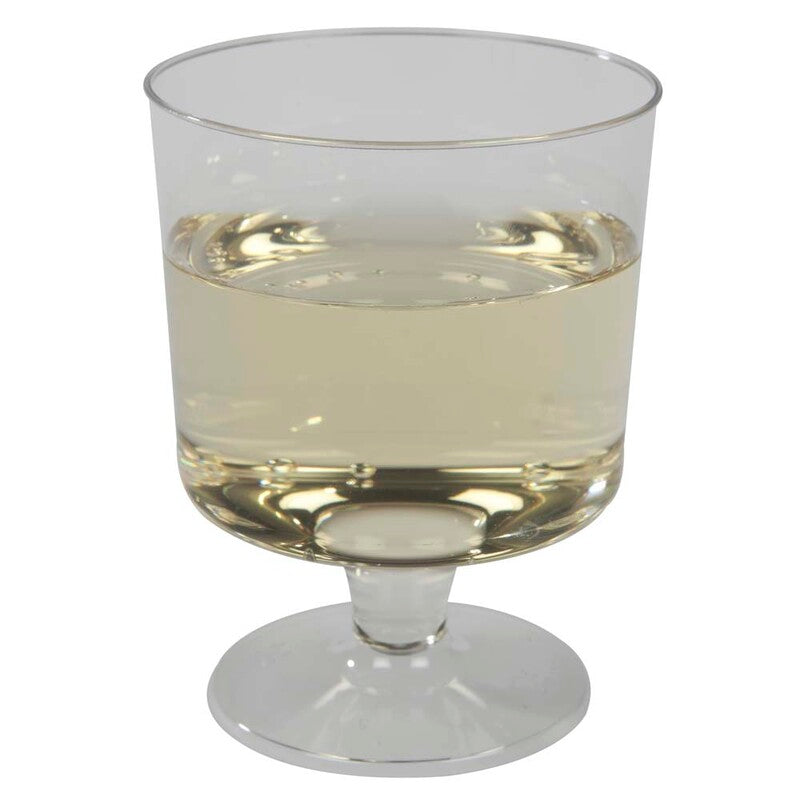 Drikkebæger Plast, 150 ml, PS, transparent, Sprøjtestøbt Hvidvin, pose a 10 stk, Fødevaregodkendt