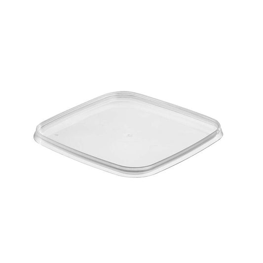 Låg t/condibøtte, 128x128x7mm, PP, transparent, SMALL, pakke a 180 stk
