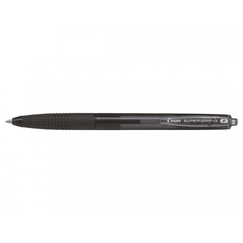 Kuglepen, Pilot Super grip G, F, 0,22MM, sort
