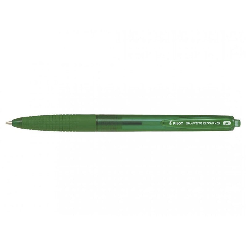 Kuglepen, Pilot Super grip G, F, 0,22MM, grøn