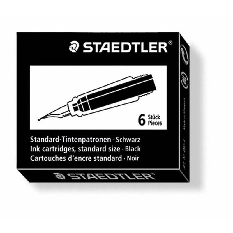 Refill, Staedtler, 480, sort, pakke a 6 stk