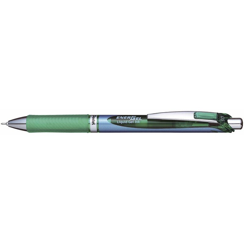Rollerpen, Pentel EnerGel, BLN75, 0,5MM, grøn, Units 12
