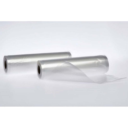 Vakuumpose , 90 µm, 200 x 6000 mm, PA+PE, transparent, pakke a 2 ruller, Roll, Fødevaregodkendt