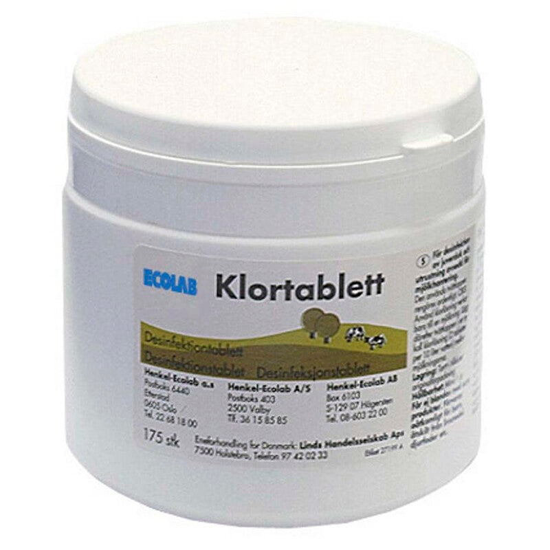 Desinfektion overflader, Ecolab, ChlorineTABLET 175 pcs