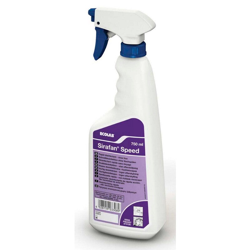 Desinfektion overflader, Ecolab, Sirafan, Speed, 750 ml
