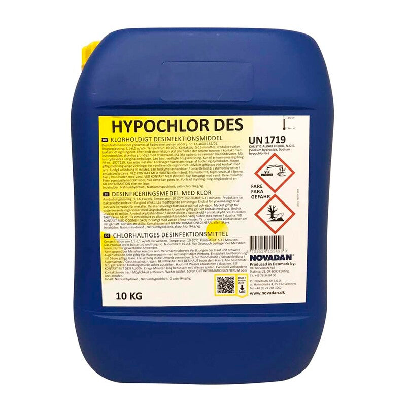 Desinfektion overflader, Novadan, Hypochlor Des, 10 l