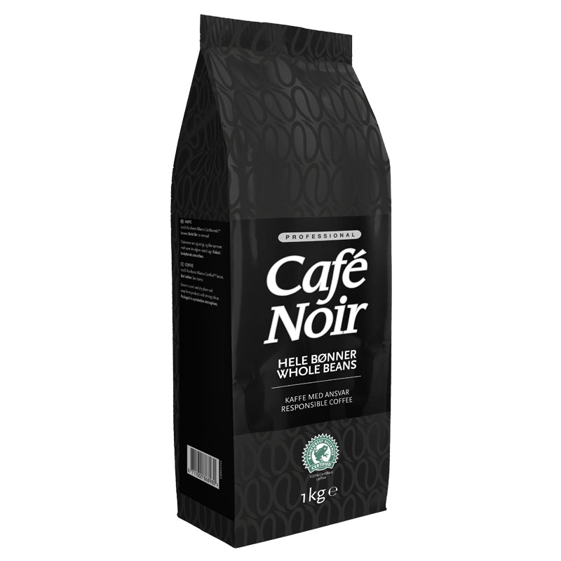 Kaffebønner, Cafe Noir, pose á 1 kg, 8 poser