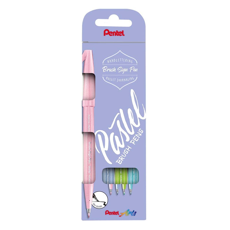 Fineliner, Pentel, SES15P-4, pakke a 4 stk