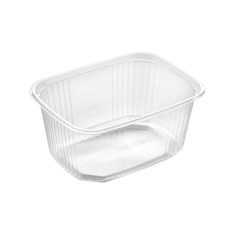 Plastbakke, Færch, Mini 65, 1-rums, Rektangulær, 250 ml, 108x81x50mm, PP, transparent, karton a 1000 stk