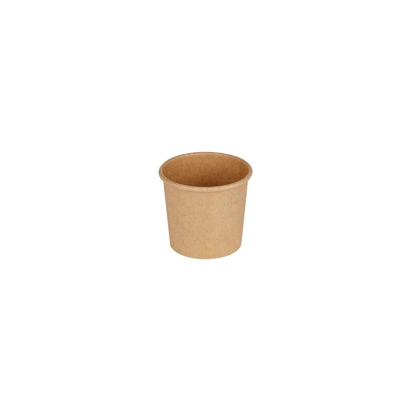Dressingbæger, Rund, Ø 44, højde 34, Kraft, brun, Portion Cup 1oz/30ml, pakke a 100 stk, Fødevaregodkendt