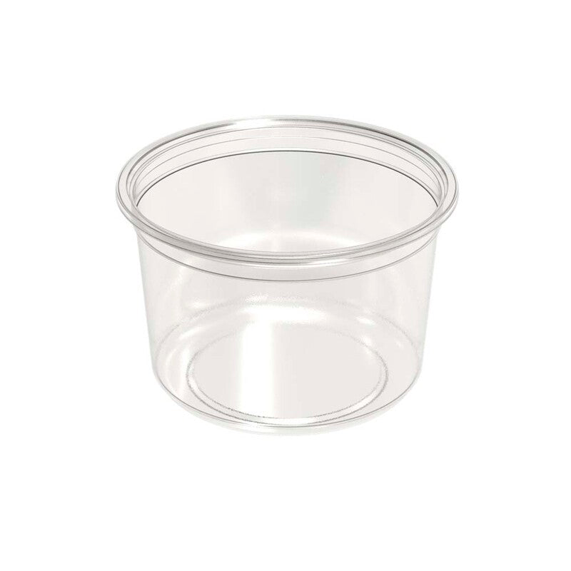 Skål, Færch, K 2182-1F, Rund, 500 ml, Ø 117, højde 75, RPET, transparent, Deli Pot, karton a 500 stk, 1-rums