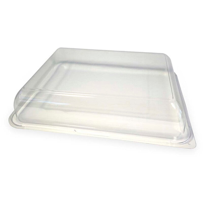 Låg t/plastbakke, Færch, K 534501-1, 345x265x65mm, PET, transparent, karton a 140 stk