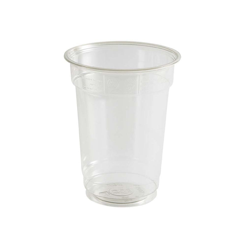 Plastglas, Rund, indvendig diameter 78.0 mm, RPET, transparent, 200 ml, pose a 50 stk, Smoothie, Fødevaregodkendt