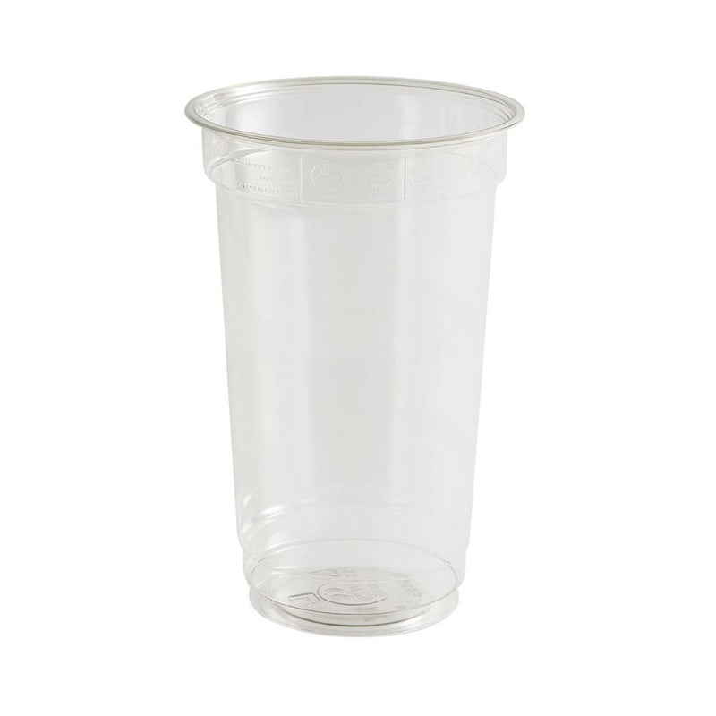 Plastglas, Rund, indvendig diameter 78.0 mm, RPET, transparent, 300 ml, pose a 50 stk, Smoothie, Fødevaregodkendt