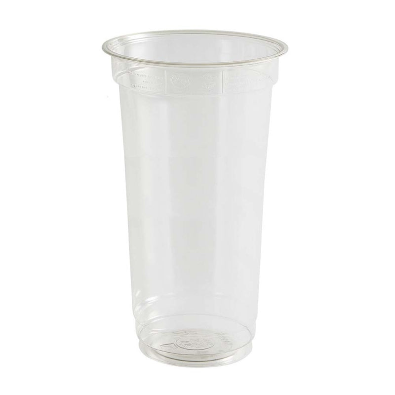 Plastglas, Rund, indvendig diameter 78.0 mm, RPET, transparent, 360 ml, pose a 50 stk, Smoothie, Fødevaregodkendt