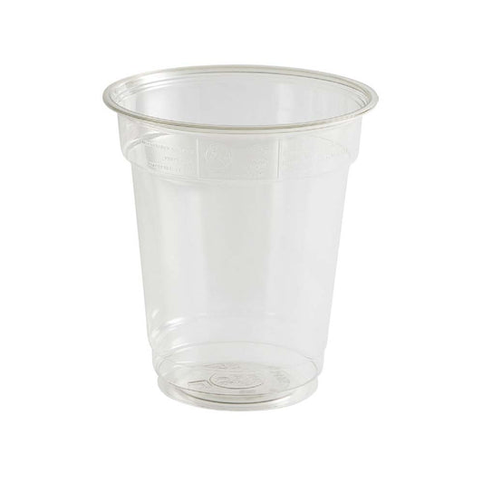 Plastglas, Rund, indvendig diameter 95.0 mm, RPET, transparent, 430 ml, pose a 800 stk, Smoothie, Fødevaregodkendt