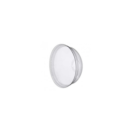 Låg t/plastglas, udvendig diameter: 95 mm, RPET, transparent, Dome with hole, pose a 800 stk, Rpet, Fødevaregodkendt