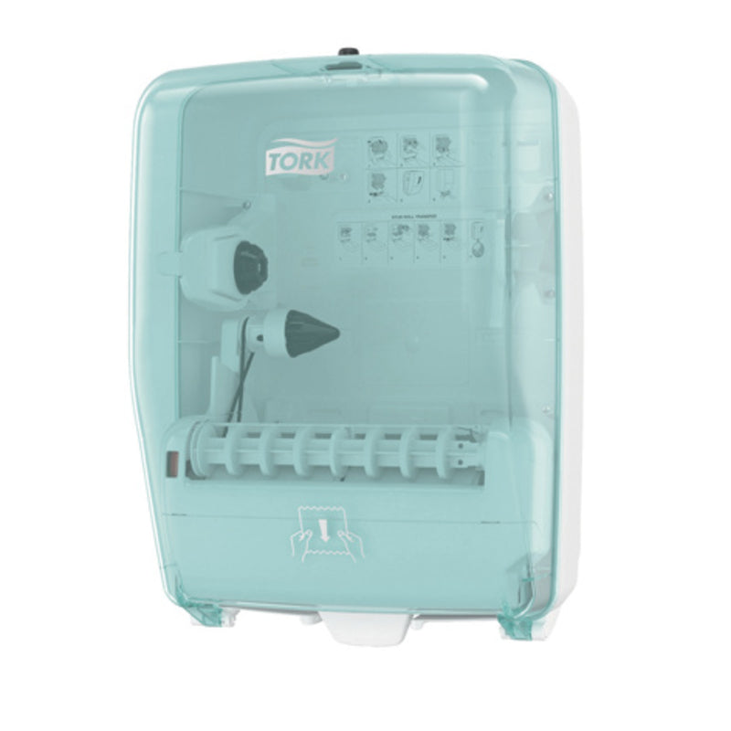 Papirhåndklædedispenser, Tork, W6, Performance, hvid