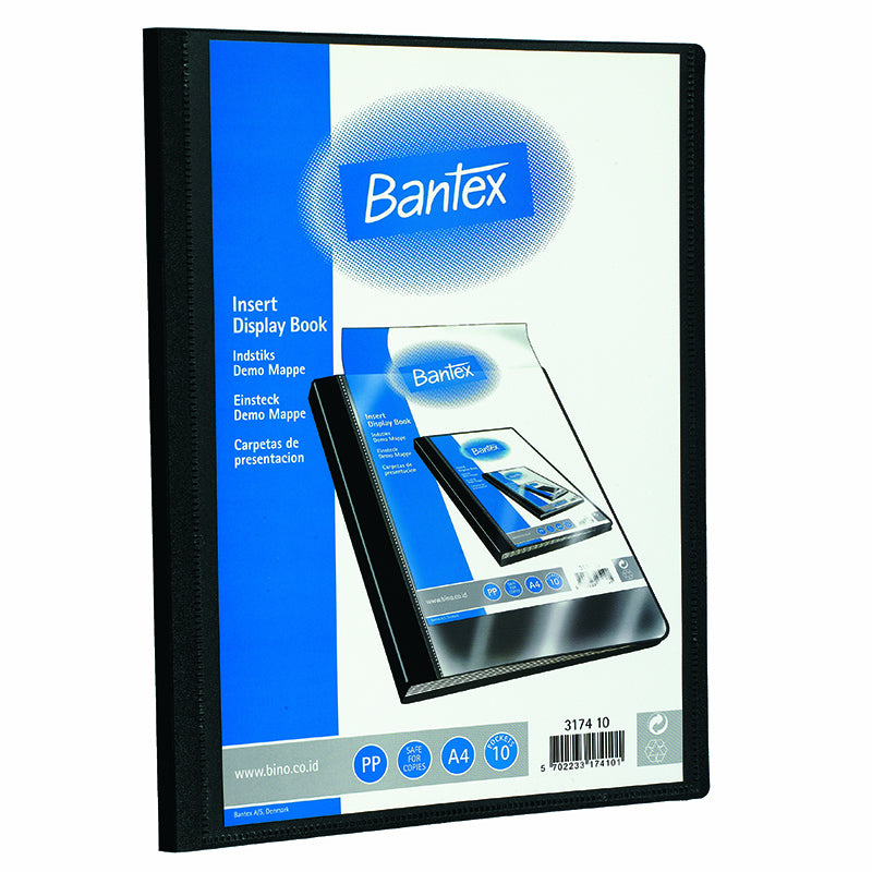 Demonstrationsmappe, Bantex, sort, 250, PP, 10 Units