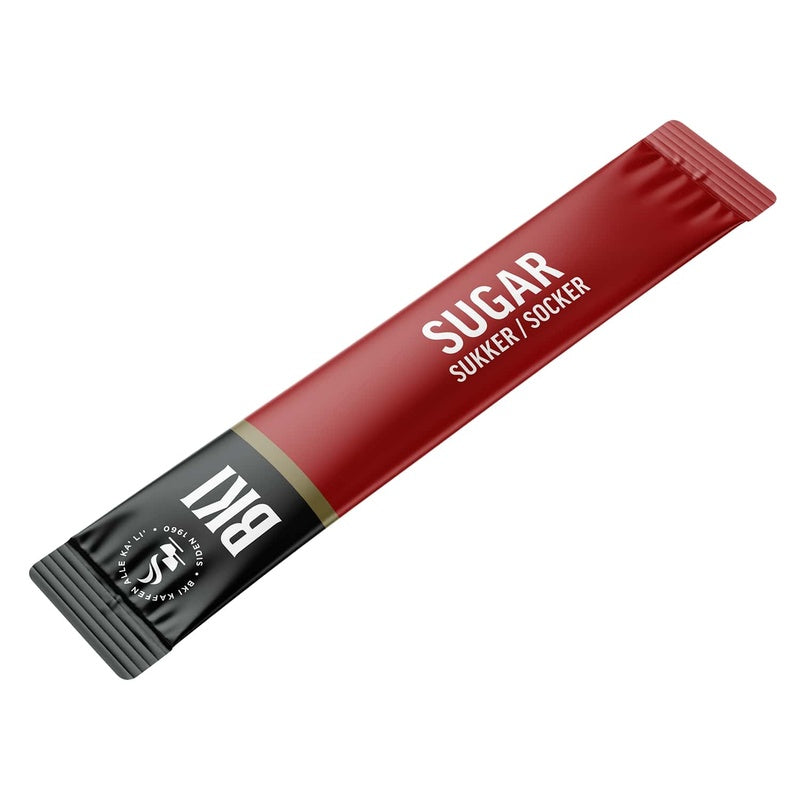 Sukker, BKI, 3g sticks, karton a 1000 stk