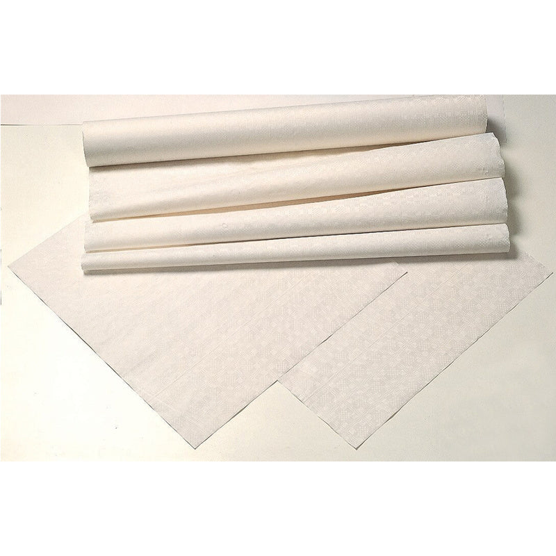 Stikdug, Tork, 1200 x 800 mm, Papir, hvid, Afskåret borddug, pakke a 125 stk