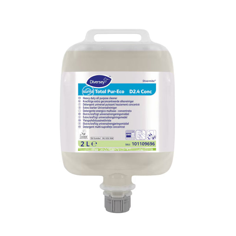 Køkkenrengøring, Diversey, Suma, PUR-ECO D2.4 conc, 2 l