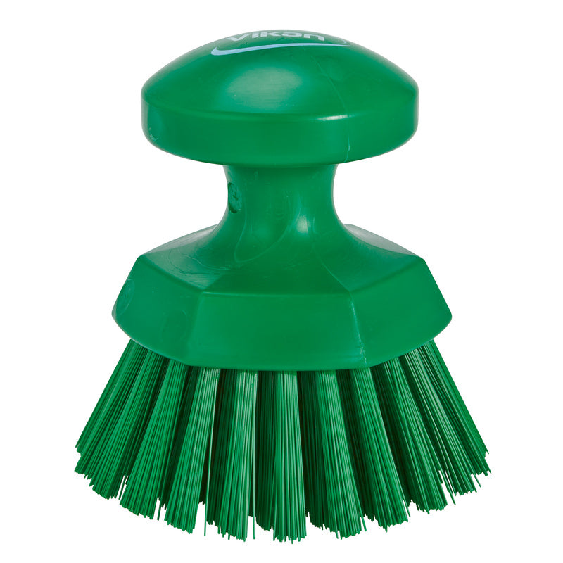 Skurebørste, Vikan, Round hand scrub hard Ø110, grønx110mm, Ø 110mm