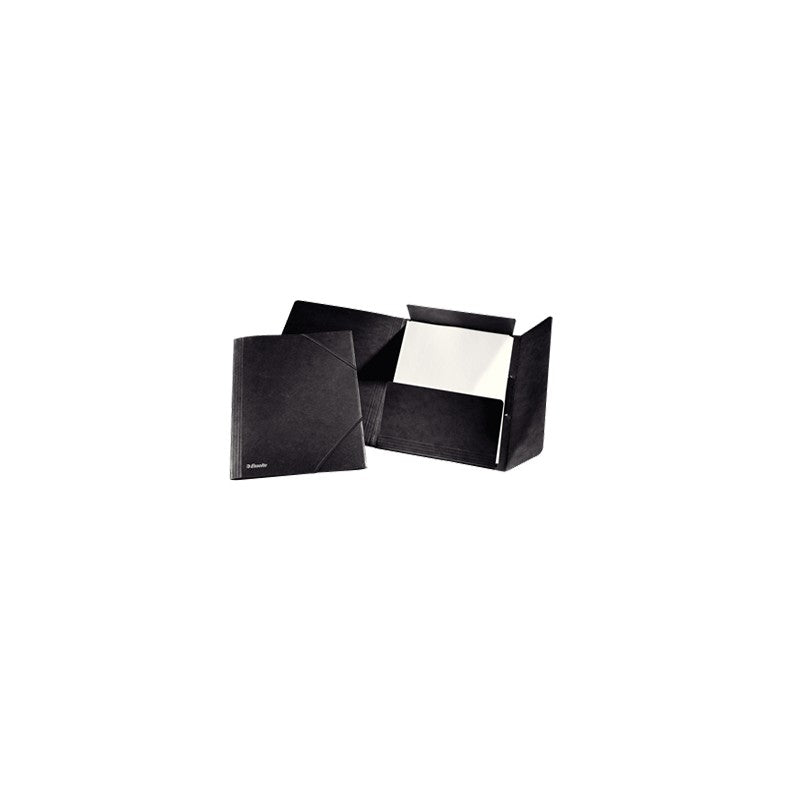 Elastikmappe, Esselte, sort, 210x297mm, 25 Units