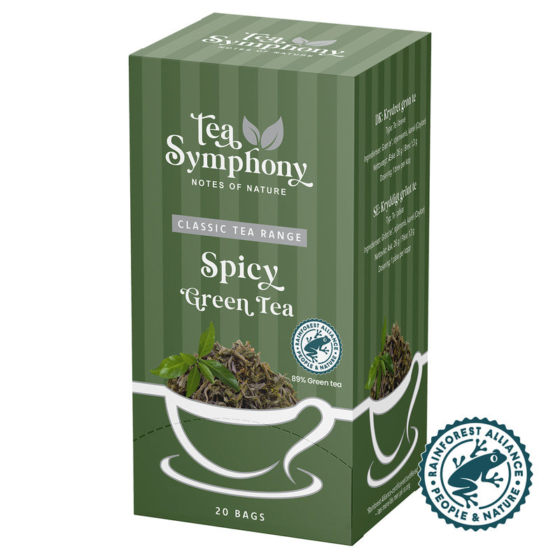 Te, Symphony, Spicy Green Tea, pakke à 20 stk.