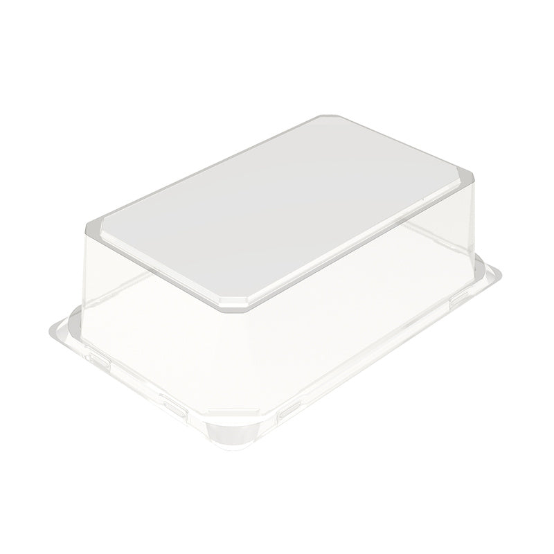 Låg t/plastbakke, Færch, K 523201-3, Rektangulær, 273x152x73mm, PET, transparent, t/2232-1U, karton a 168 stk