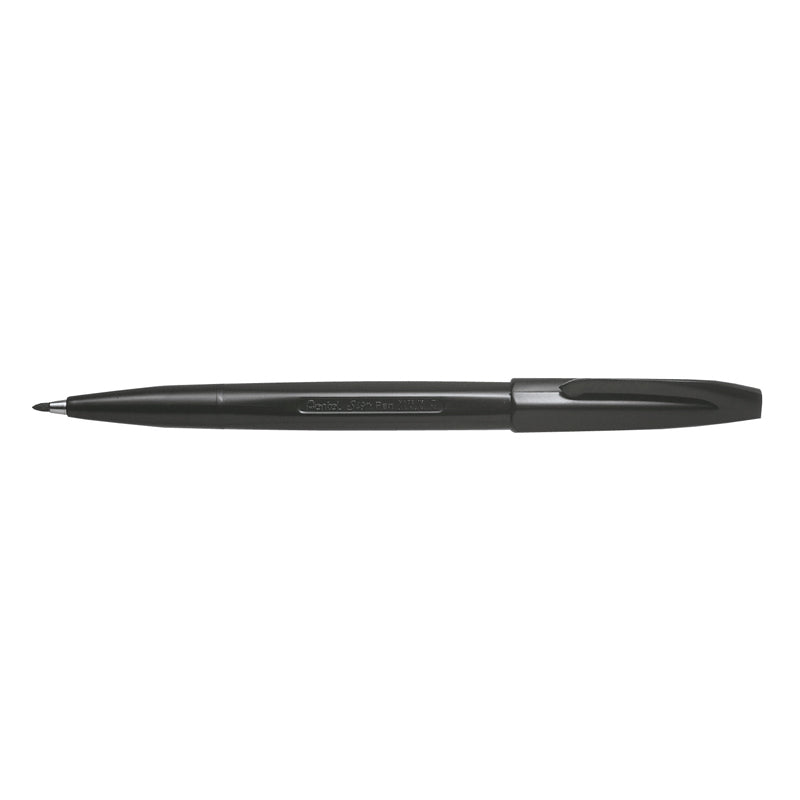 Fiberpen, Pentel, S520, 2MM, sort, 12 Units