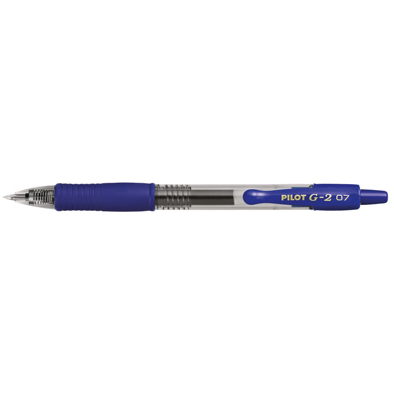 Gelpen, Pilot G2, Medium, blå, sæt af 20 stk