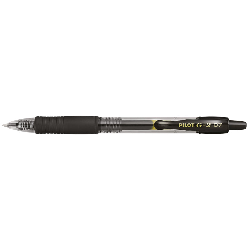 Gelpen, Pilot G2, Medium, sort, sæt af 20 stk