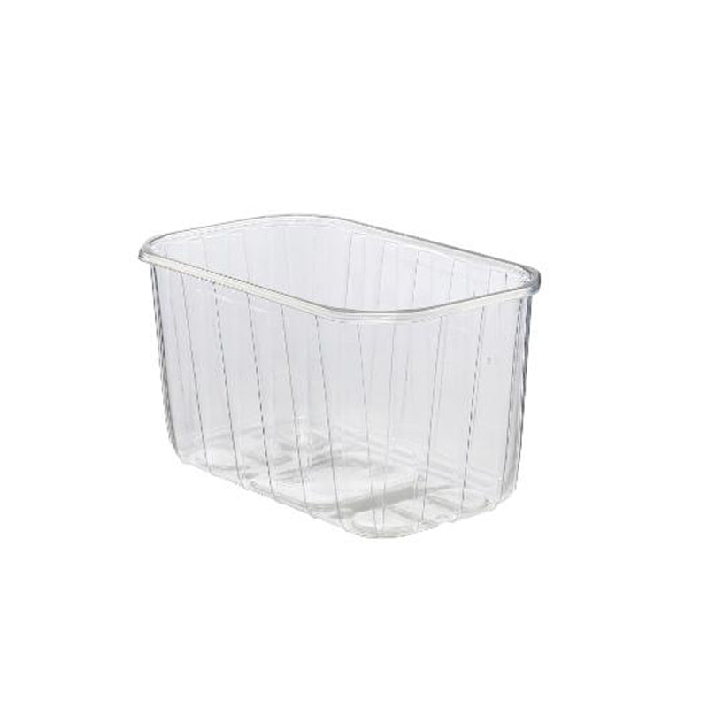 Plastbakke, 193x115x105mm, PP, transparent, frugt & grønt, karton a 1120 stk