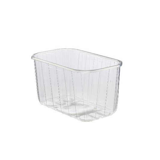 Plastbakke, 193x115x105mm, PP, transparent, frugt & grønt, karton a 1120 stk