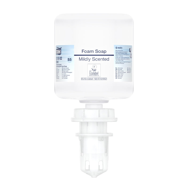 Skumsæbe, Tork, S5, Mildly Scented, karton a 8 stk